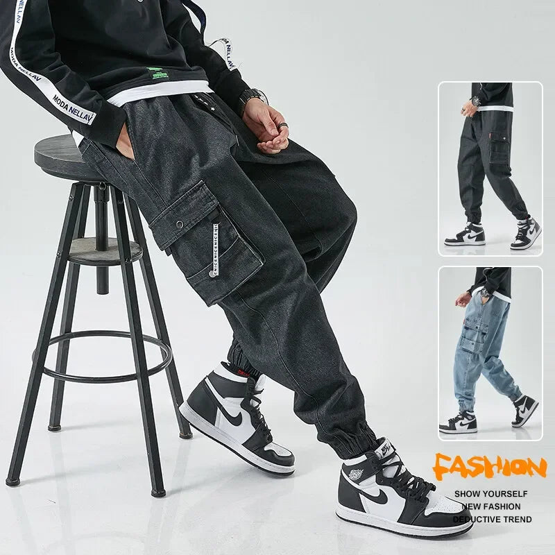 Men Joggers Casual Hip Hop Jeans