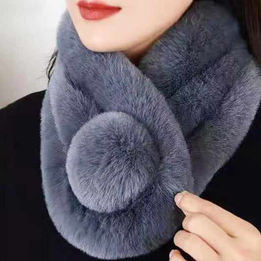 Luxuriously Soft Rabbit Fur Scarf – Stay Warm in Style